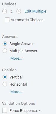 Multiple choice Aantal antwoord mogelijkheden kun je zelf bepalen De positie van de antwoorden