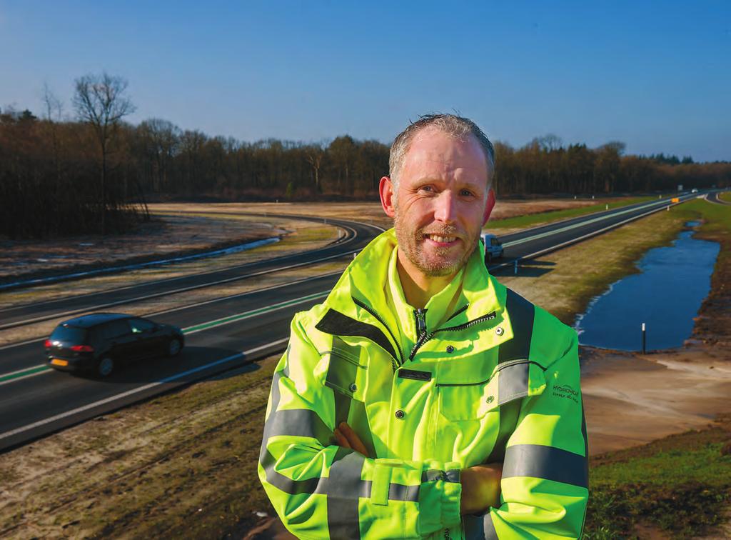 Stefan Nijmeijer is naar eigen zeggen blij dat hij de kans heeft gekregen om aan de N381 mee te mogen werken. Vooral de afsluitweekenden maakten indruk.