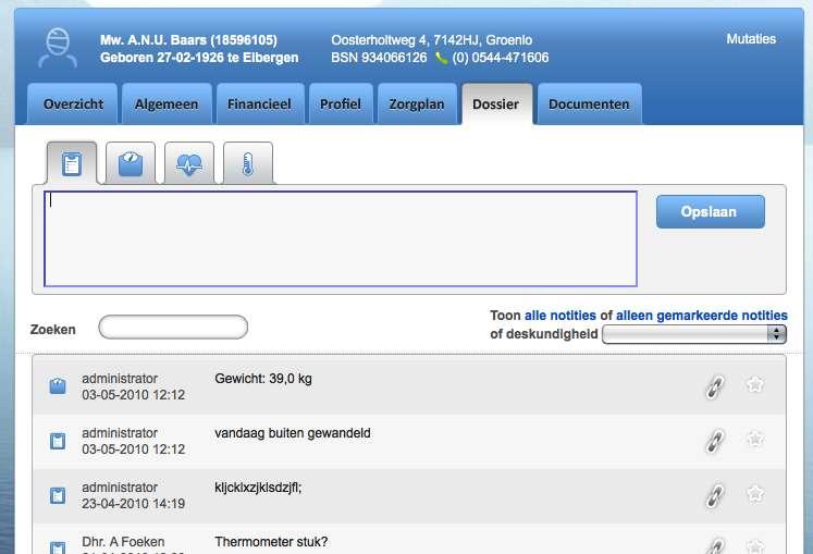 Op het Zorgplan vindt rapportage plaats. 2.