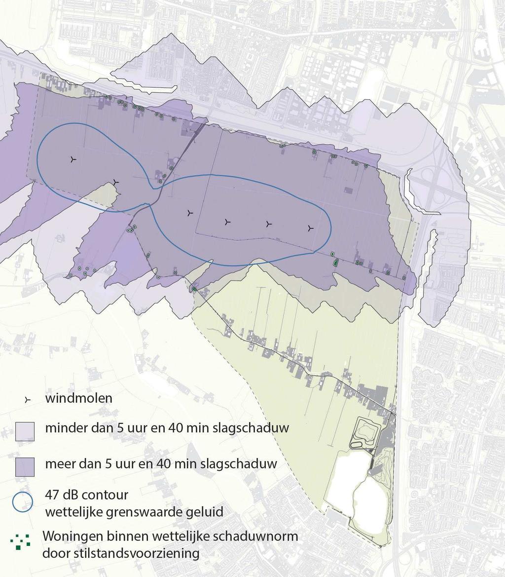 DE KREEK Scenario de Kreek gaat uit van een nieuwe landschappelijke structuur met water en groen. Langs de kreek staan windmolens. Ook komen er verschillende zonnevelden in het landschap.