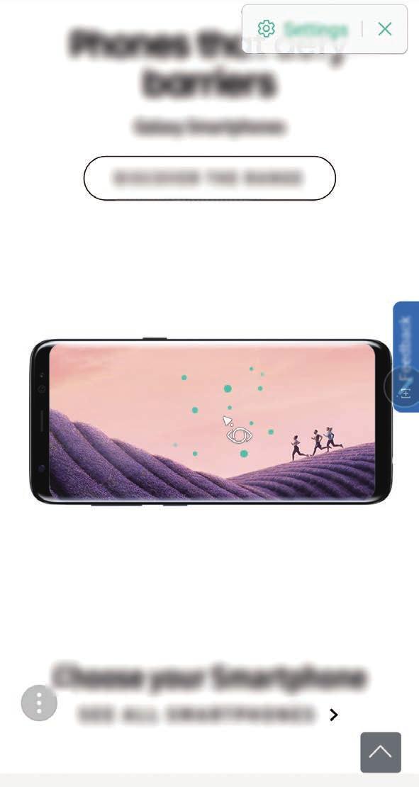 Apps en functies Bixby Vision Wanneer u de S Pen boven de inhoud plaatst, wordt deze herkend en worden de beschikbare zoekpictogrammen weergegeven.