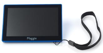 Maggie Bierley MD elektronische loep De Maggie is het ultieme, ultra-lichtgewichte, draagbare elektronische vergrootglas voor iedereen die duidelijk wil zien.