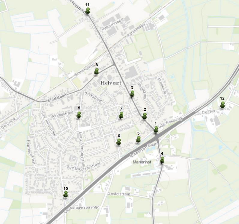 Helvoirt - Verkeersintensiteiten 1a 1b 2a 2b Nr. Straat Referenti e Auto-fietsstraat Auto-fietsstraat 1 Torenstraat (dicht op kruising) 6.200 6.750 6.750 6.650 6.650 2 Torenstraat 5.500 5.