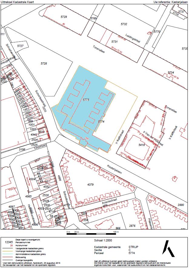 Kadastrale kaart Bestemmingsplan Het bestemmingsplan is te raadplegen op www.ruimtelijkeplannen.