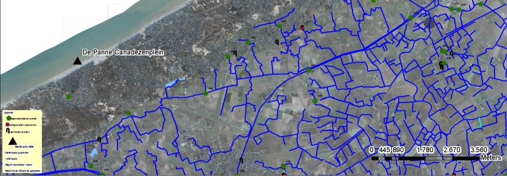 rechtstreeks in de havengeul uitkomen: 1 ter hoogte van de