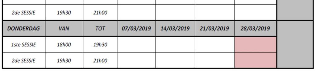 Opbouw van pas- en trapvormen tot meer complexe oefenvormen voor postformatie (ruimte opzoeken, driehoeksvormen, 1-1 2-2 3-3) Opbouw technieken en