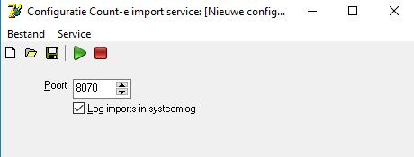 Figuur 7. Configuratiescherm van de OPN import service Nadat je verbinding hebt gemaakt, wordt de scanner automatisch uitgelezen (figuren 8 en 9).