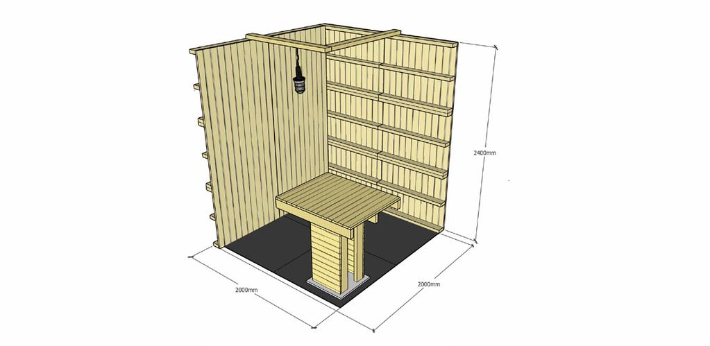 ruimte voor eigen standbouw.