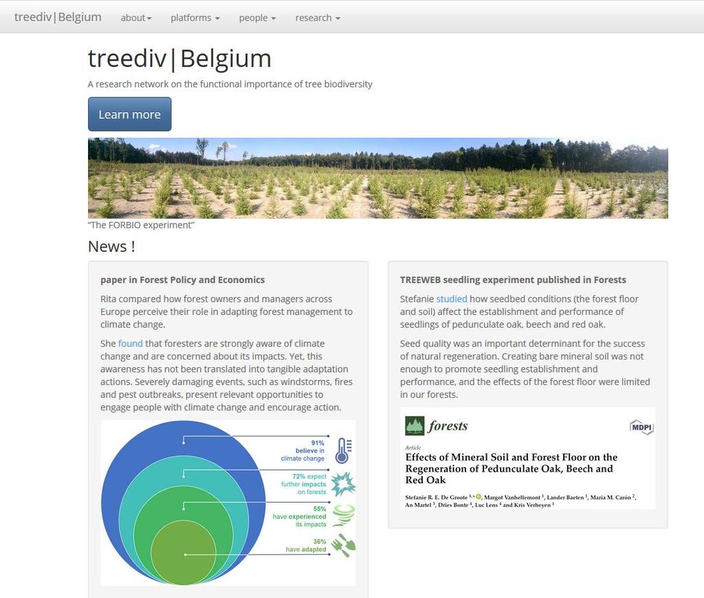 (VEEL) ONDERZOEK NAAR GEMENGDE BOSSEN IN BELGË projecten platformen: - experimenten (FORBIO) - netwerken van proefvlakken (bv.