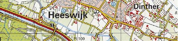 Het plangebied ligt nabij de historische kern van Heeswijk: aan de noordkant van Heeswijk- Dinther, ten noordoosten van de Abdij (figuur 1).