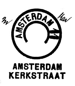Bijpostkantoor Kerkstraat Dienstorder No 513 van 5 november 1903: Met ingang van 1 December e.k. wordt een bijpost- en telegraafkantoor gevestigd in de Kerkstraat te Amsterdam.