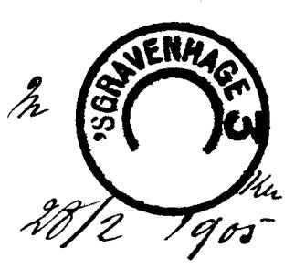 In verband met de opheffing van het bijkantoor op 21 april 1906 zijn geen typenraderstempels verstrekt.