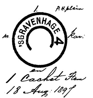 sgravenhage 4 Bijpostkantoor Van Galenstraat (tot en met 9 juni 1903) sgravenhage 4 GRBK 0026A 1897-08-18 Op 18 augustus 1897 werd een