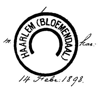 Bijpostkantoren HAARLEM HAARLEM 1 Bijpostkantoor Plein Dienstorder No 99 P 190 T van 25 mei 1901: Met ingang van 1 Juli e.k. wordt een bijpost- en telegraafkantoor gevestigd te Haarlem op het Plein.