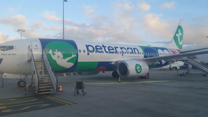 We vliegen met de Peter Pan van Transavia. Op het vliegveld in Faro hebben we bijna alle koffers tot de bagageband stil valt en de koffer van Marja blijkt er nog niet te zijn.