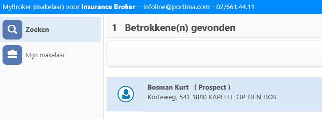 6.2.3. Consultatie van prospecten MyBroker makelaar laat nu ook de consultatie van prospecten toe.