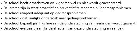 Lichte ondersteuning De school voert een adequaat dyslexiebeleid. De school voert een adequaat dyscalculiebeleid.