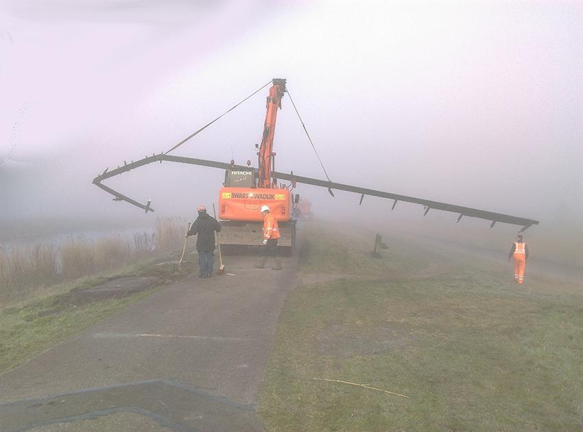 gaat de roe-zitbank als herinneringselement van de windhoos van 18 oktober 2016 er ook daadwerkelijk komen.