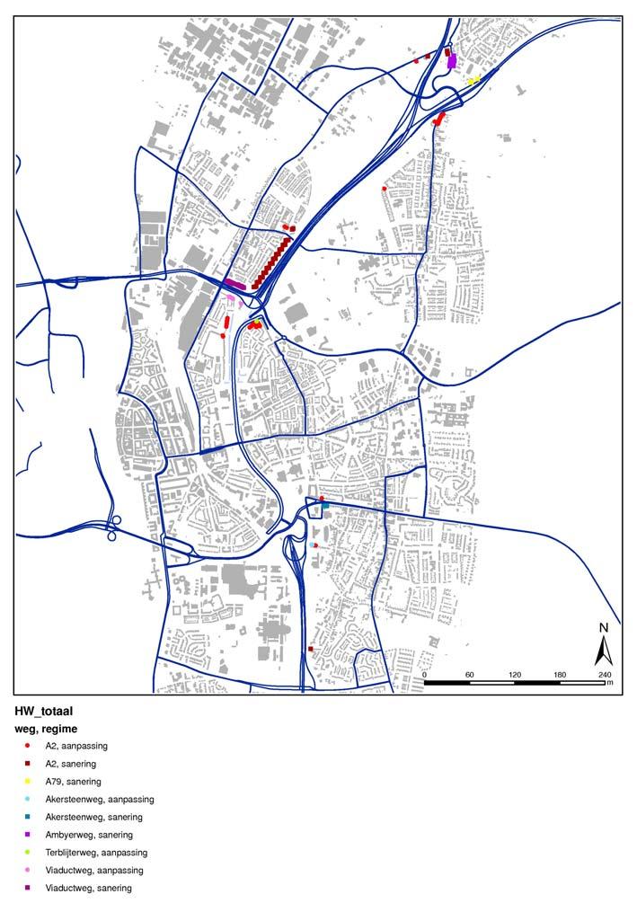 Voor deze woningen moet de hogere waarde worden vastgesteld in het Tracébesluit. De adressen van deze woningen en de vast te stellen hogere waarden zijn opgenomen in de tabellen van bijlage 2.