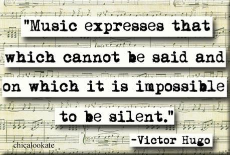 Muziek kan niet in woorden worden omgezet, woorden wel in muziek. Dat is de kracht van muziek.
