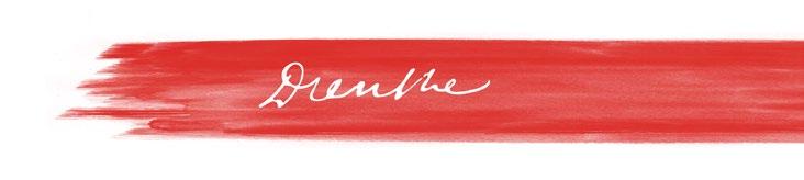 Logo varianten - Rode veeg Het logo Drenthe dient
