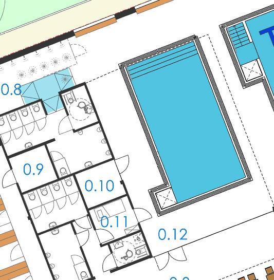 VISIE & CONCEPTIDEE Functionele waarde - instructiebad 10x5m, diepteverloop : 0,4-0,8m, 31 C