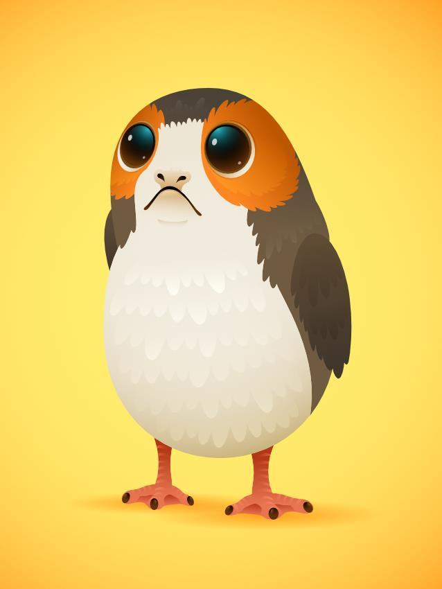 Hoe maak je een Porg van Star Wars in Affinity