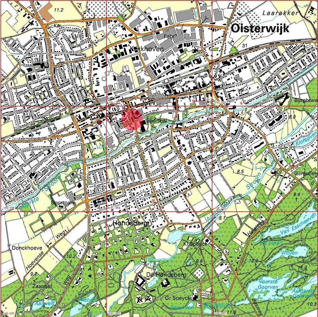 Oisterwijk 400 399 398 140 141 142 143 397 Afbeelding 1 Topografische kaart van de onderzoekslocatie