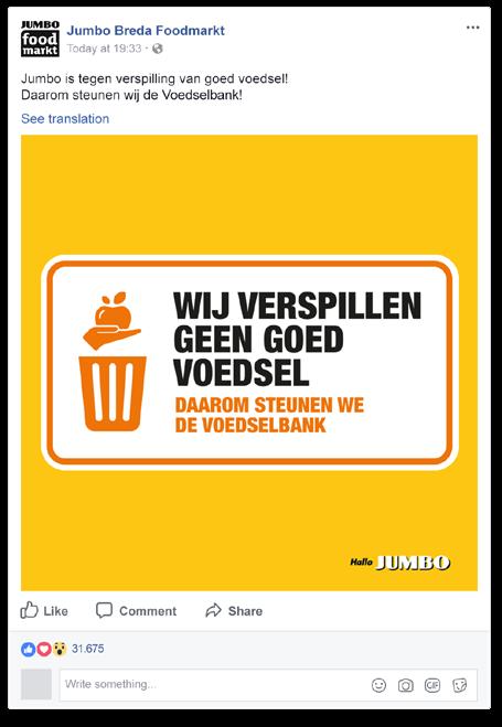 Social media gebruikers moeten zien dat zowel de lokale groentenboer maar ook bv.