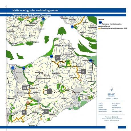 Zeeuws-Vlaanderen Oost Relevante visintreklocaties [ 10] Tracé nr. verbinding Totale lengte gereed 25 Axelse kreek Canisvliet 11,6 2,8 7.