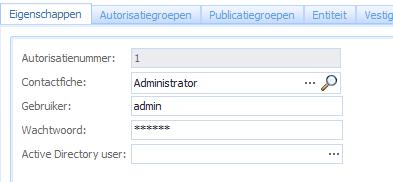 Het veld Active Directory user is ingevuld indien deze gebruiker bij het opstarten van Kluwer Office heeft gekozen om zijn Windows login te koppelen aan zijn Kluwer Office login.