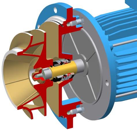 ELEKTROMOTOR standaard IEC flensmotor gefixeerde lagering de grotere pompen zijn uitgerust met voet/flensmotor niet