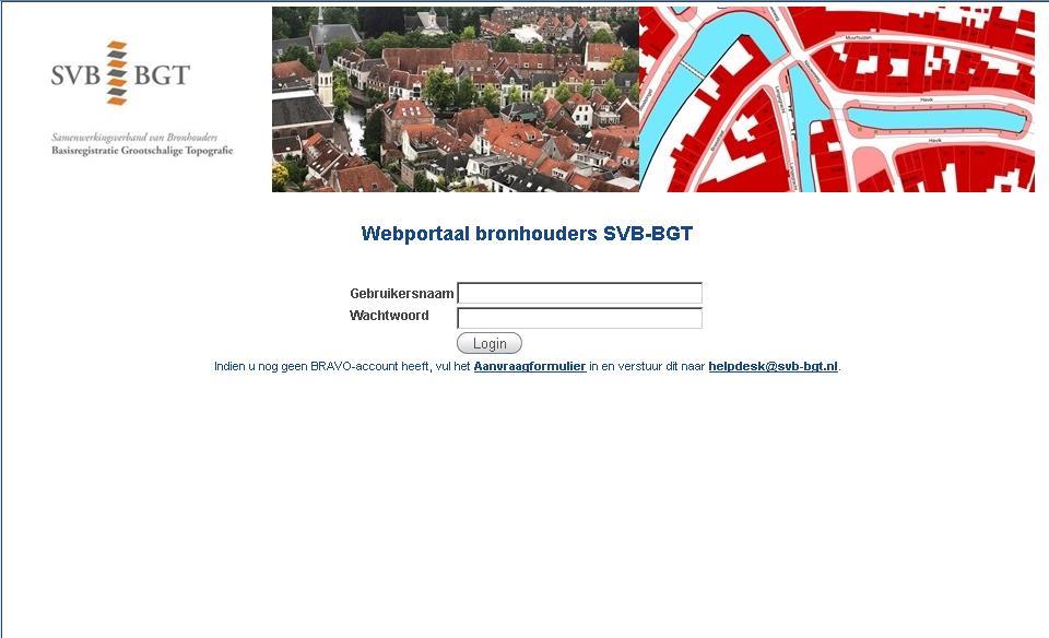 3 Login 3.1 Inlogscherm De URL: portaal.stichtingsvbbgt.nl geeft het inlogscherm van het webportaal. Het is een publieke pagina die van buitenaf voor iedereen benaderbaar is.