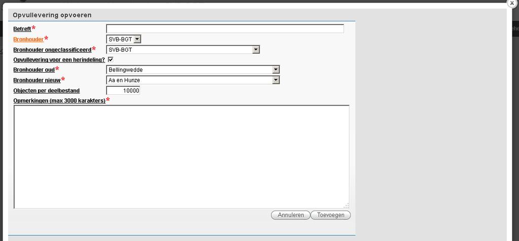 7.7.3 Registreren in de productiedatabase De registratie in de productiedatabase is een geautomatiseerd proces.