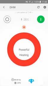 Heating Control De app Daikin Online Control Heating is een programma met vele facetten waarmee klanten de status van hun verwarmingssysteem kunnen bedienen en opvolgen.