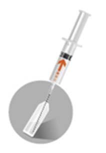 Naald 2: een 20 G naald (38 mm lang) met veiligheidssysteem te gebruiken vr injectie. Naald 1 38 mm Naald 2 38 mm Luchtbelletjes p het lyfilisaat zijn een nrmaal verschijnsel vr dit prduct.