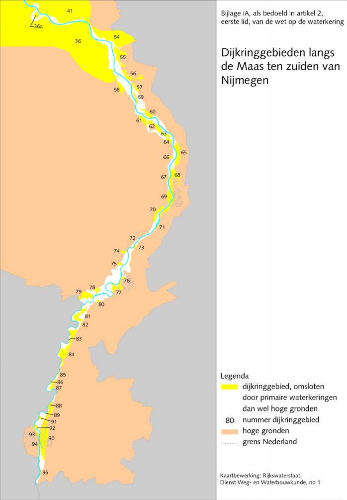 Dijkringen langs de Maas