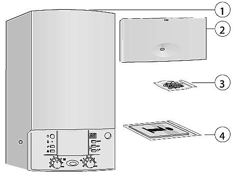 2. BESCHRIJVING VAN DE KETELS Condensatie-gaswandketels met elektronische ontsteking, ionisatiebeveiliging, gestuwde afvoer, en modulerende werking. Uitgerust met oververhittingbeveiliging.