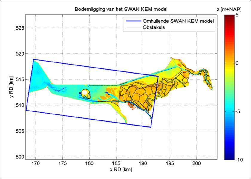 In WBI-2017 is een nieuw SWAN model opgezet voor het Zwarte Meer. Dit model maakt onderdeel uit van een groter model dat ook het Ketelmeer en Vossemeer omvat.