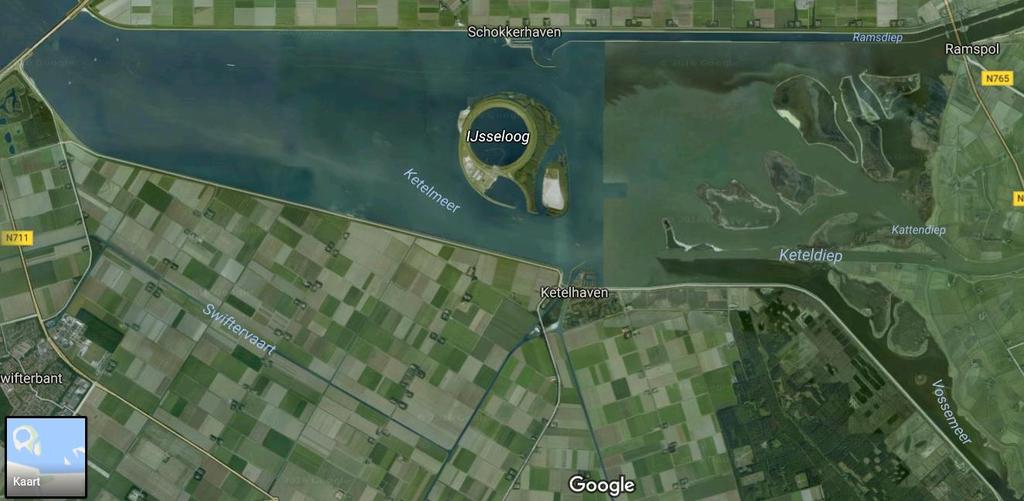 Kattendiep met de IJssel. De grens tussen het Ketelmeer en Zwarte Meer ligt bij de Ramspolbrug. Figuur 5.11 Gebiedsoverzicht van het Ketelmeer en Vossemeer.