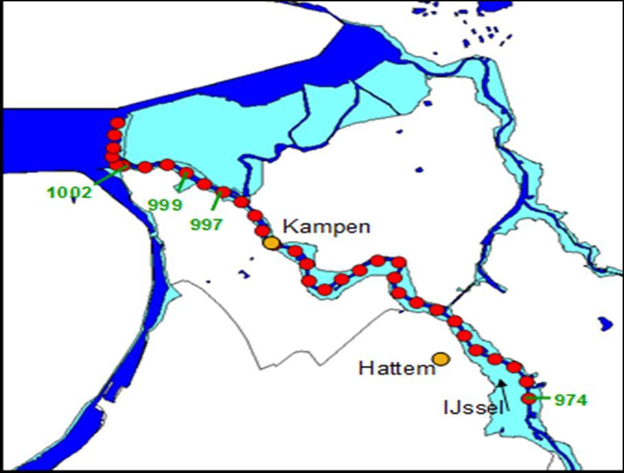 Deelgebied 3, omvat de locaties km 996-997. Dit deelgebied is ten opzichte van de WTI-2011 verschoven en uitgebreid, Deelgebied 4, omvat de locaties km 998-1002.