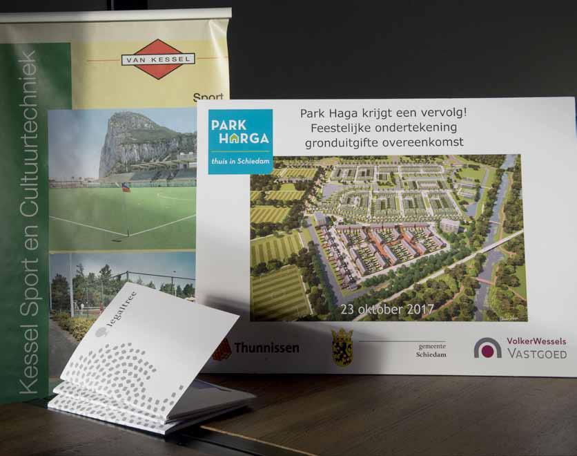 Park Harga is voor gemeente het ultieme resultaat Met de ondertekening van een contract met de Ontwikkelcombinatie Park Harga Midden krijgt een nieuwe duurzame woonwijk verder gestalte.