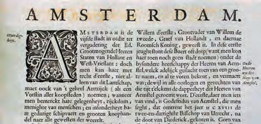 In 1649 werd de beroemde stedenatlas van Joan Blaeu in het Latijn uitgegeven in Amsterdam gevolgd door een Nederlandstalige editie in 1652.