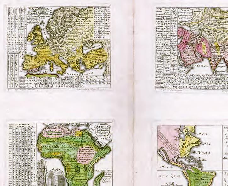 7. De Duitser Gottfried Hensel nam in zijn overzichtswerk Synopsis Universae Philologiae uit 1741, Neurenberg, taalkaarten op van alle vier bekende continenten: Europa, Azië, Afrika en Amerika.
