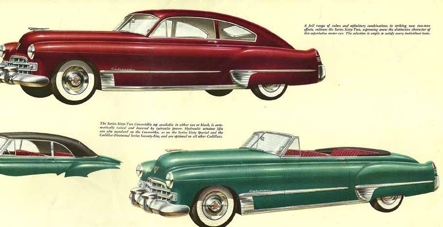 van 1948 en 1949 Van een lid van de Conam kreeg ik het stuk uit het tijdschrift "De Auto" met als titel "Weer Cadillacs in 't Land" over de Cadillacs uit 1946 en verkoopaantallen van Cadillacs in