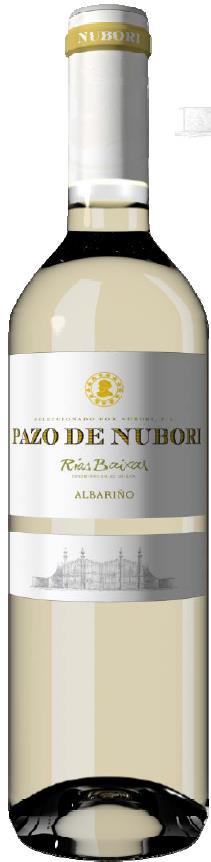 Pazo de Nubori Rias Baixas Albarinho O Rosal Rias Baixas - Spanje 100% Albarinho De wijngaarden zijn gelegen in O Rosal in Rias Baixas.