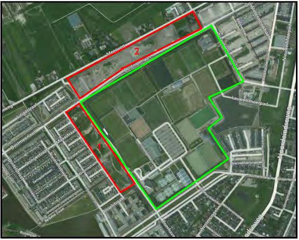 2. Situatiebeschrijving Het plangebied ligt aan de rand van Berkel en Rodenrijs. Aan de westzijde van sportpark Het Hoge Land is een concreet woningbouwplan geprojecteerd.