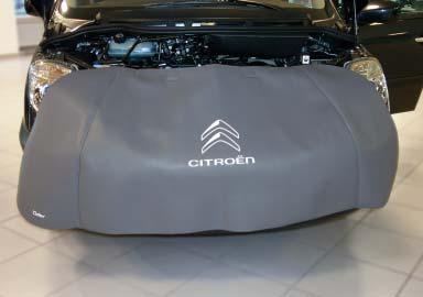 Met imago bevorderende opdruk van het Citroën logo. Technische details: zie ook modellijst. Merkgebonden compact Beschermt effectief de hele voorkant (Art.-Nr.