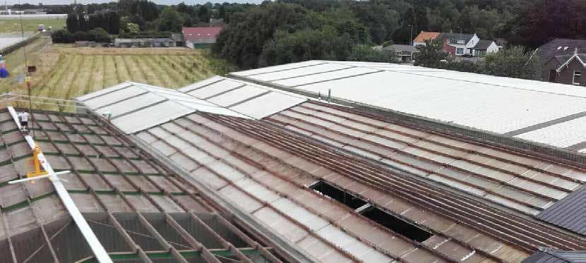 Door veroudering, vervuiling of weersinvloeden kan uw dak aan vervanging toe zijn. Er treedt lekkage, scheurvorming, blaasvorming of delaminatie van de materialen op.