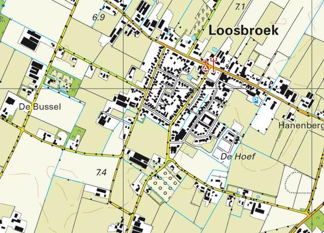 Beschrijving van het plangebied Ligging van het plangebied Het plangebied is gelegen aan de zuidrand van de bebouwde kom van Loosbroek in de gemeente Bernheze.